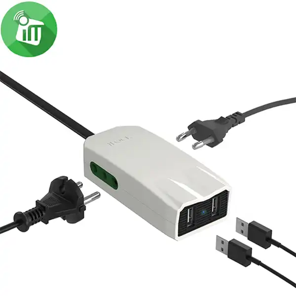 iLock Mini Charger Pro Dual Port USB-A With 2 Outlets (3m) - Image 2