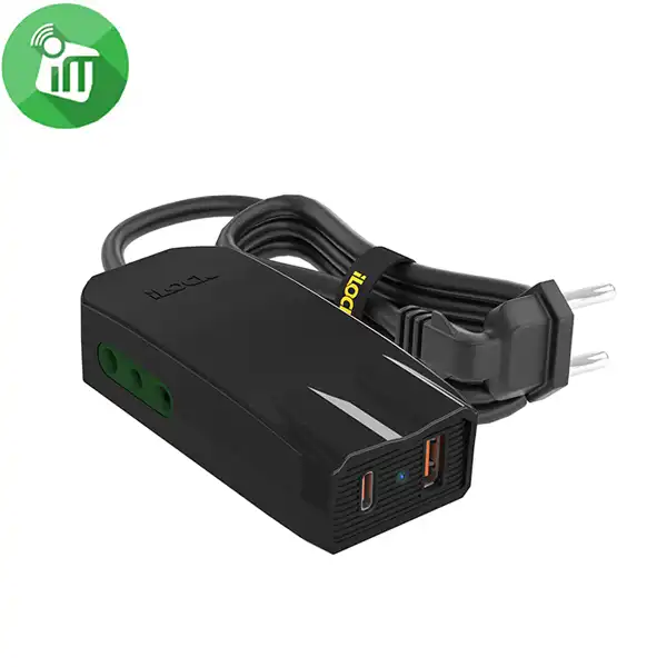 iLock Mini Charger Pro Dual Port USB-C/A With 2 Outlets (1.5m)