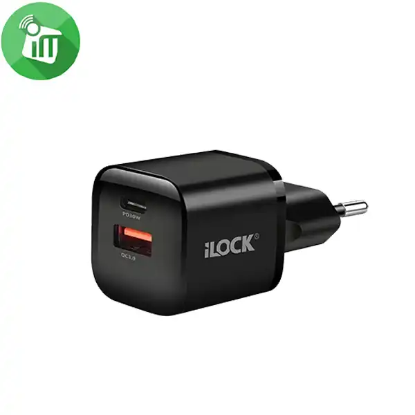 iLock PD 30W Dual Ports QC 3.0 Wall Fast Charger