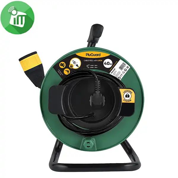 iLock Power Extension Cable Reel with Lock Outlet 40M