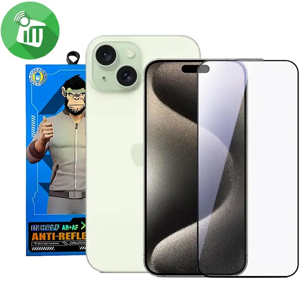 iScreen Glass 5D Full Glue Screen Protector iPhone 15