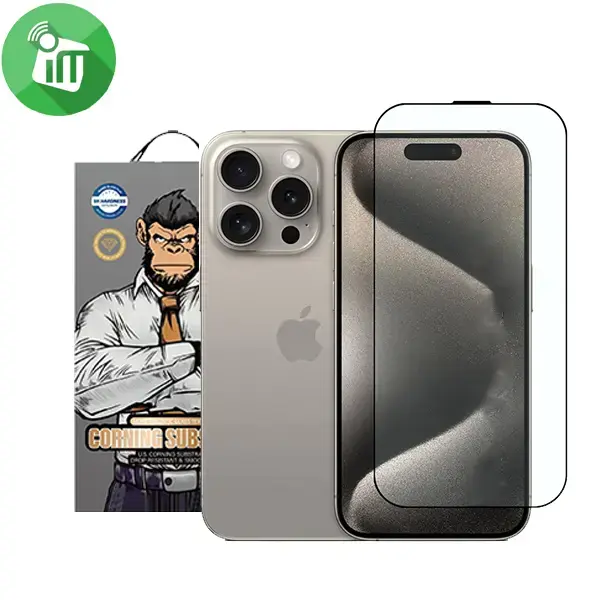 KingKong Crystal Mohs 7 Hardness 3D Glass Screen iPhone 15 Pro Max