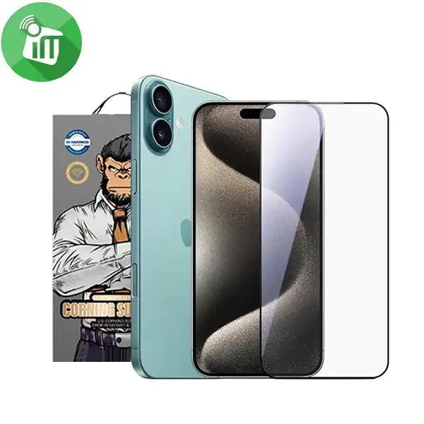 KingKong Crystal Mohs 7 Hardness 3D Glass Screen iPhone 16