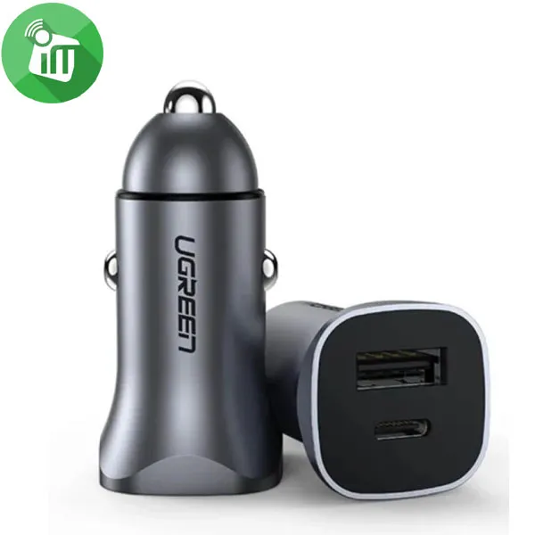 UGREEN CD130 Fast USB-A/PD Car Charger 30W