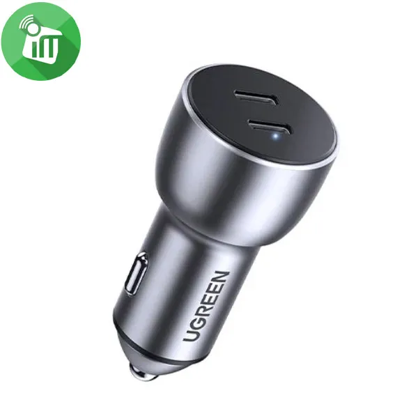UGREEN CD213 Fast Dual USB-C PD Car Charger 50W