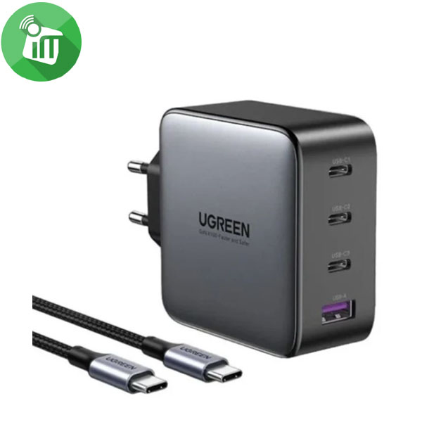 UGREEN CD226 Nexode 4-Port PD GaN Wall Charger 100W With USB-C/C Cable