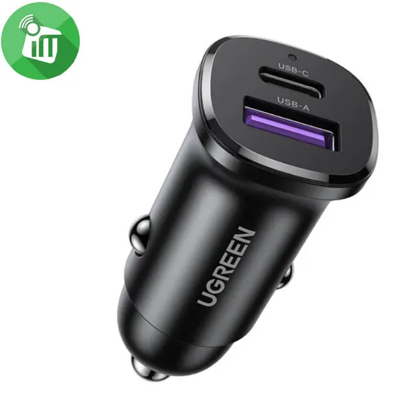 UGREEN EC305 Fast USB-A/PD Car Charger 30W
