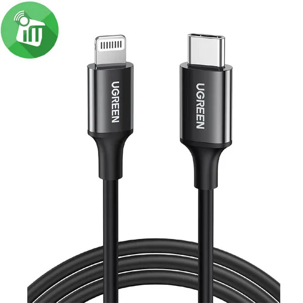 UGREEN US171 USB-C to Lightning 60W PD Aluminum Cable 3A (1M)