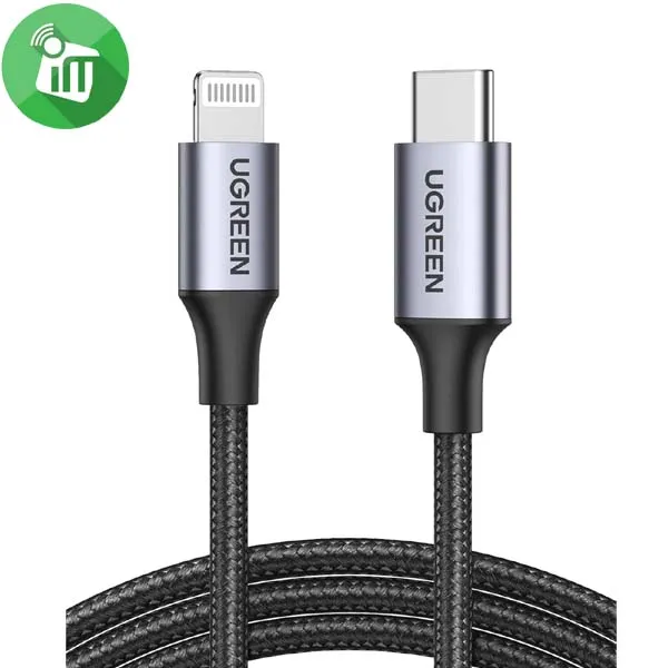 UGREEN US304 USB-C to Lightning 20W PD Mfi Cable 3A (1M)