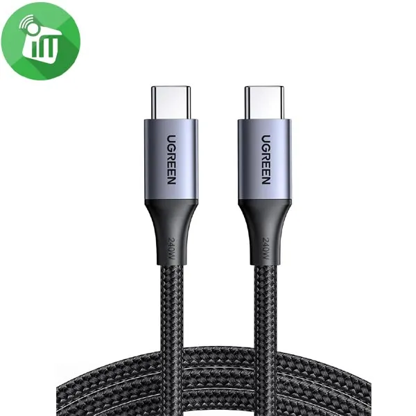 UGREEN US535 USB-C to USB-C PD 240W Aluminum Braid Cable 5A (1M)