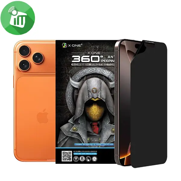 X.One 360 Privacy Anti-peeping LCD Screen Protector iPhone 16 Pro Max/17 Pro Max