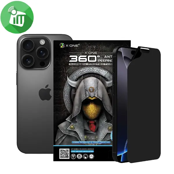 X.One 360 Privacy Anti-peeping LCD Screen Protector iPhone 16 Pro/17/17 Pro