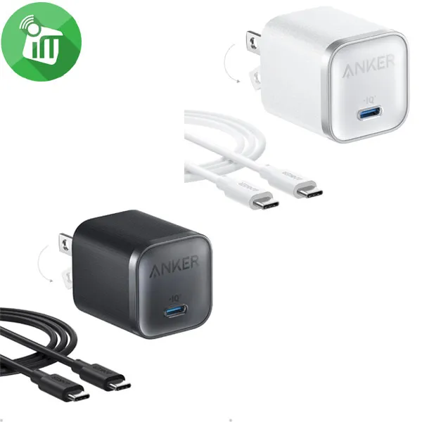 Anker B2692 Nano USB-C Wall Charger 45W (US) With USB-C to USB-C Cable