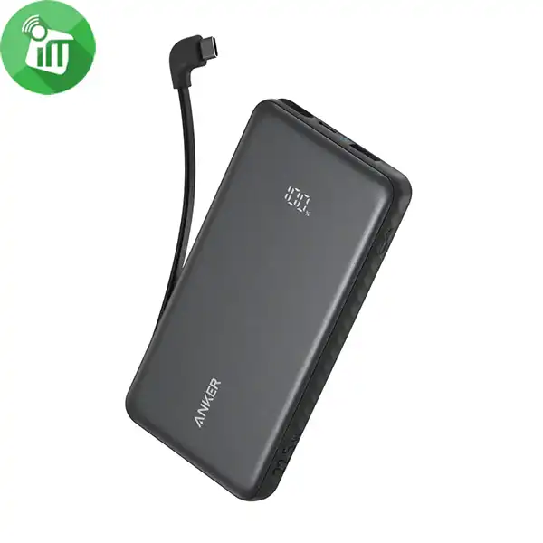 Anker Zolo Power Bank 10000mAh 22.5W Built-In USB-C Cable